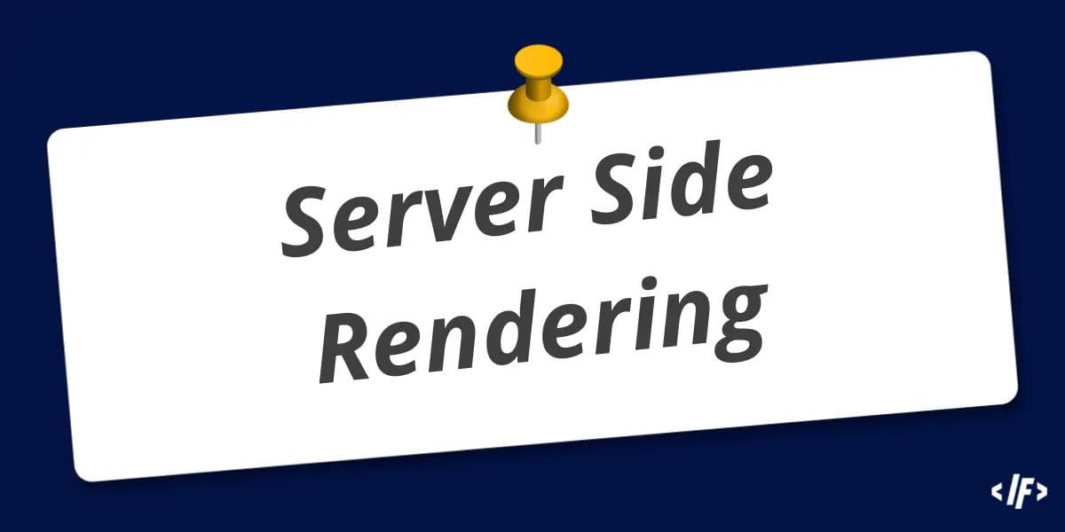 Cover Image for Server Side Rendering